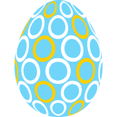 izole Paskalya yumurtası düz stil simgesi.