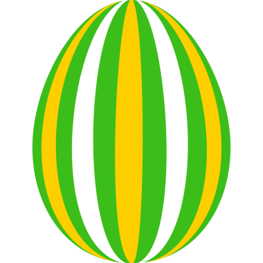 izole Paskalya yumurtası düz stil simgesi.