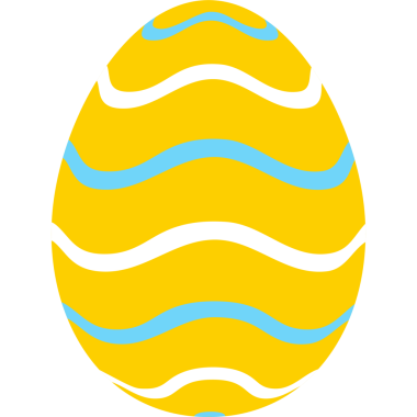 izole Paskalya yumurtası düz stil simgesi.