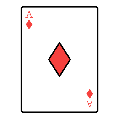 Poker kartı ve sembol.