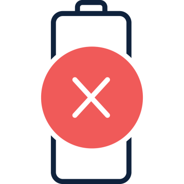 pil şarj hatası simgesi.