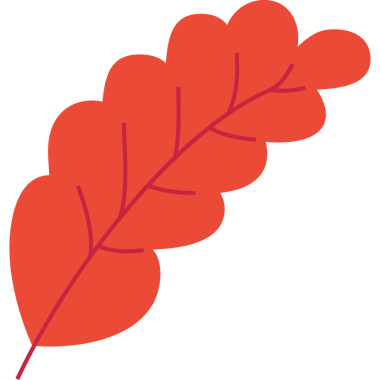 düz yaprak simgesi elle çizilmiş.