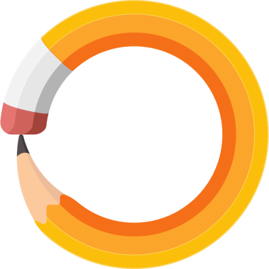 kalem yuvarlak çerçeve kenarı.