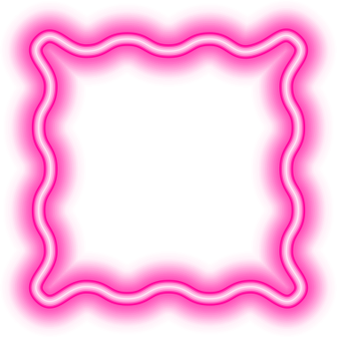 pembe karalamalı çerçeve neon.