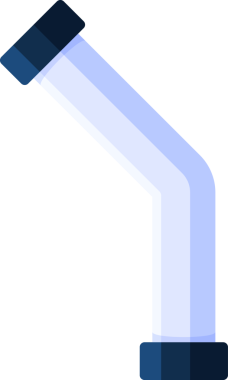 Kenarlı boru parçası.
