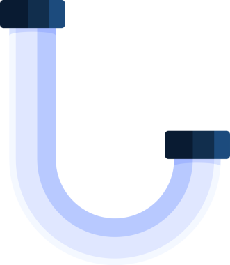 Kenarlı boru parçası.