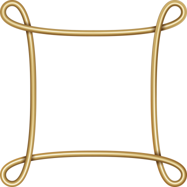 altın düğüm köşe kenarı.