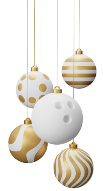 Altın Bowling Asılı Noel Baloları.