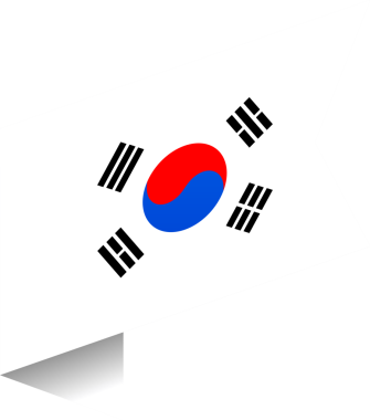 Güney Kore köşe bayrağı.