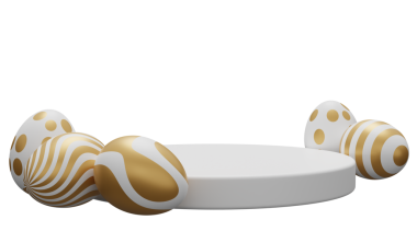 Paskalya yumurtası kürsüsü.