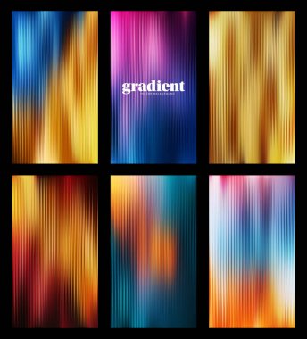 Dalgalanan cam bükülme arka planı ayarlandı. Koleksiyon dikey soyut fraktal efekt, canlı gradyanlarla çizilmiş cam dokusu. Reed Kalın dinamik tasarım fütüristik ton vektörü bg 'yi harmanlıyor..