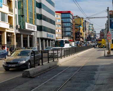 22 Ekim 2023, İstanbul Türkiye. İstanbul 'un Asyalı kesiminde sokak.
