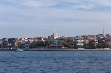 22 Ekim 2023, İstanbul Türkiye. İstanbul 'un bir kısmı Boğaz kıyısında