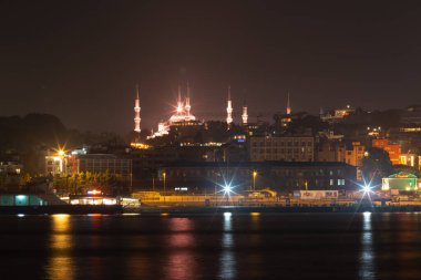 İstanbul, Türkiye, 23 Ekim 2023. İstanbul ve Bosphorus geceleri