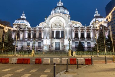 14 Aralık 2024. Bükreş Romanya. Mevduat ve nakliyat sarayı.