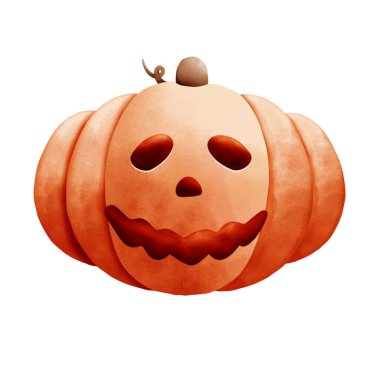 Tatlı turuncu balkabağı Cadılar Bayramı çizimi