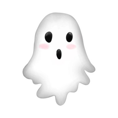 Beyaz izole arkaplanda suluboya Cadılar Bayramı kurabiyeleri