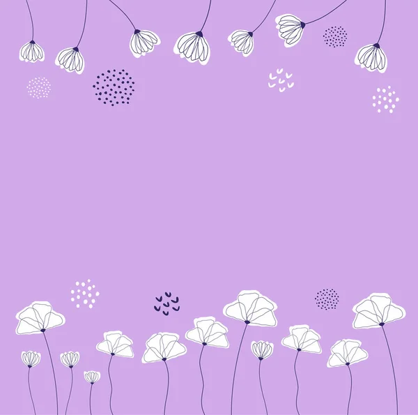 Pozadí Jarních Květin Vektorová Ilustrace — Stockový vektor