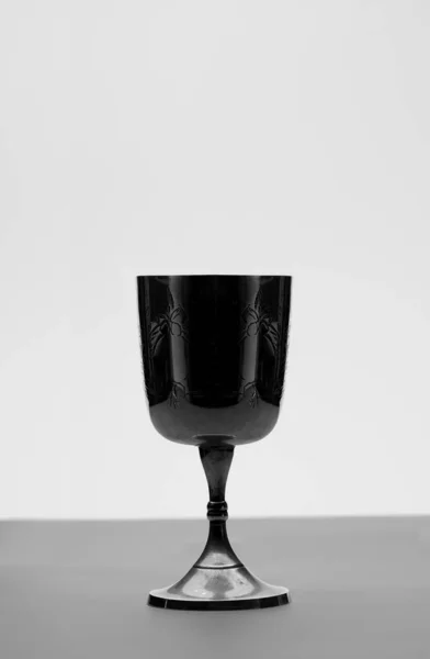 Христианская Чаша Алтаре Черно Белая Фотография — стоковое фото