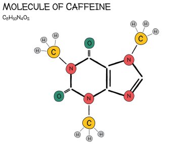 Kafein molekülünün geniş ve detaylı bilgileri