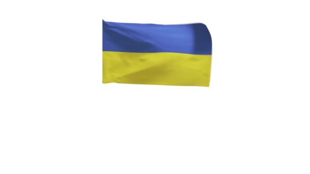 Renderização Bandeira Ucrânia Acenando Vento — Vídeo de Stock