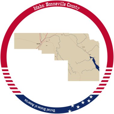 ABD 'nin Idaho şehrindeki Bonneville Haritası bir daire oluşturdu..