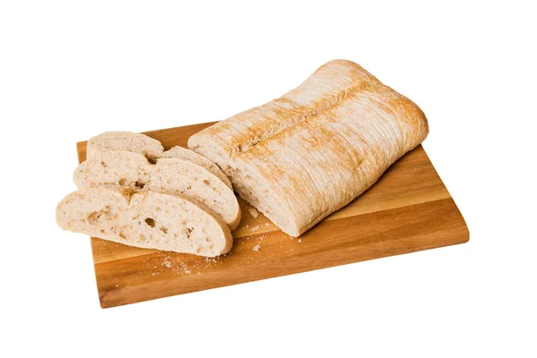 Auswahl Frisch Gebackenem Brot Mit Serviette Auf Weißem Hintergrund Gesundes — Stockfoto