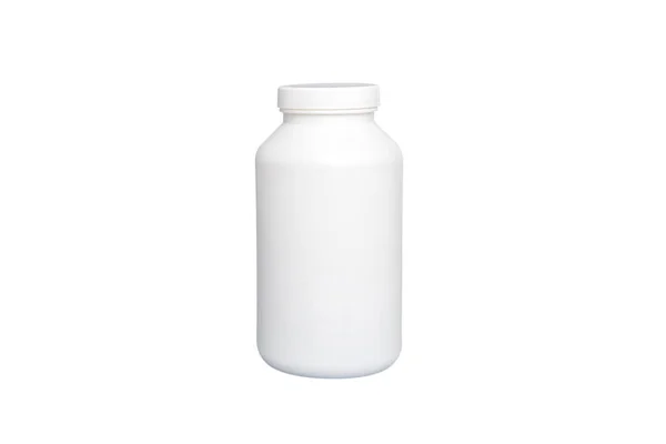Leere Medizinflasche Isoliert Auf Weißem Hintergrund lizenzfreie Stockfotos