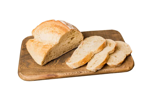 白を基調としたナプキンで焼きたてのパンの盛り合わせ 無病息災のパン フランスパンのスライス — ストック写真