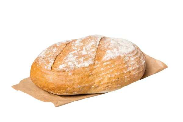 Σπιτικά Φυσικά Ψωμιά Διαφορετικά Είδη Φρέσκου Ψωμιού Που Απομονώνονται Λευκό — Φωτογραφία Αρχείου