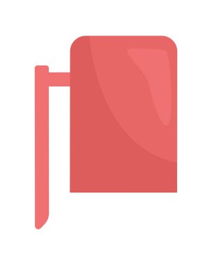 İşaretleyici başlığı yarı düz renk vektör nesnesi. Kalemaltı detayı. Düzenlenebilir öge. Tam boy beyaz. Web grafik tasarımı ve animasyonu için basit karikatür biçimi çizimi