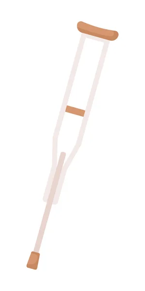Crutch Semi Piatto Oggetto Vettoriale Colori Dispositivo Medico Supporto Elemento — Vettoriale Stock