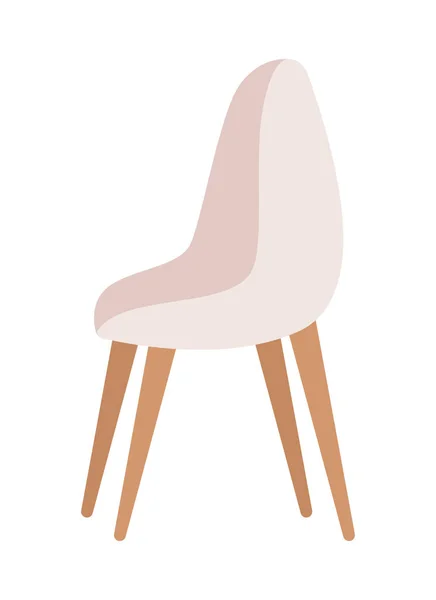 Cadeira Confortável Semi Plana Objeto Vetor Cor Elemento Editável Item —  Vetores de Stock