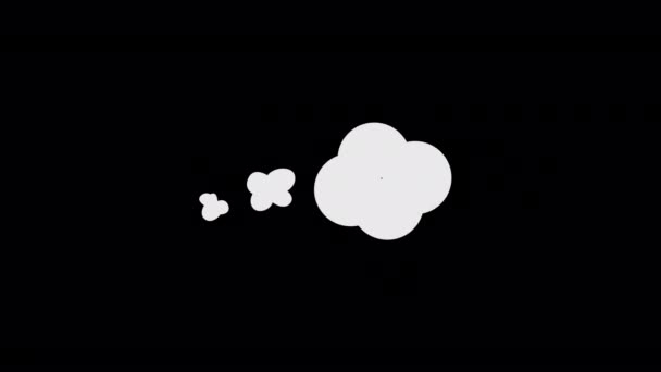 Animált Buborékelem Szorongás Tömegben Mentális Kiváltó Lapos Rajzfilm Stílusú Videó — Stock videók