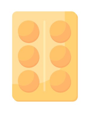 Su toplayan tabletler yarı düz renk vektör nesnesi taşır. Düzenlenebilir eşyalar. Beyaz üzerine tam boy element. İlaçlar ve vitaminler. Web grafik tasarımı ve animasyonu için basit karikatür stili illüstrasyon hapları