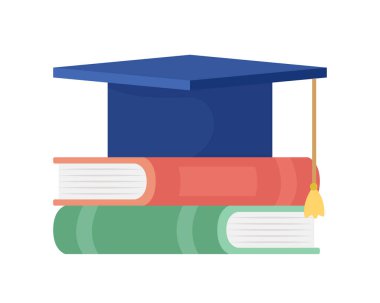 Eğitimsel öğeler yarı düz renk vektörü. Düzenlenebilir nesneler. Beyaz eşyalar. Ekipmanları inceliyorum. Web grafik tasarımı ve animasyonu için basit karikatür stili illüstrasyonları öğrenme