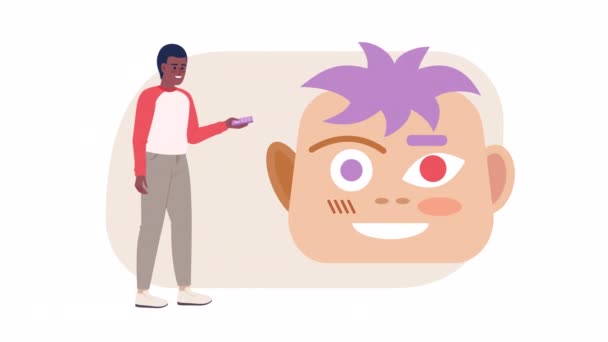 Animated Finding Your Customer Creating Buyer Persona Hunting Ideal Clients — Vídeo de Stock