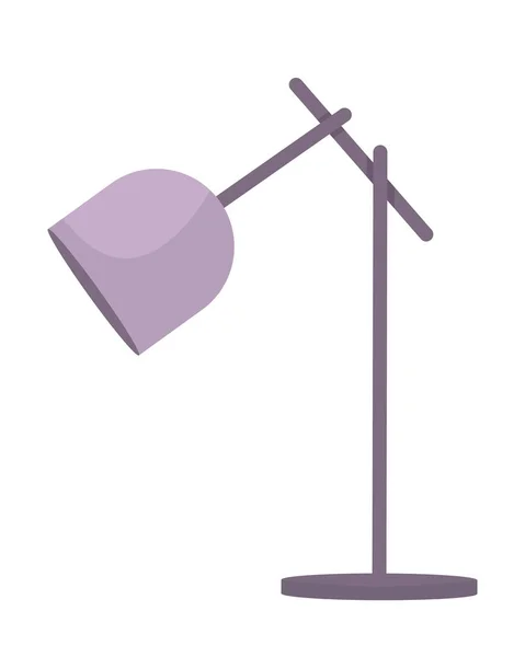 Hedendaagse Tafellamp Voor Bureau Semi Vlakke Kleur Vector Object Verlichting — Stockvector
