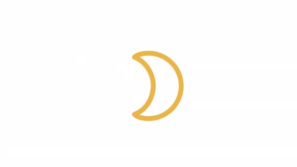 Индикатор Луны Лунные Фазы Астрология Видеозапись Прозрачностью Альфа Канала Мбаппе — стоковое видео