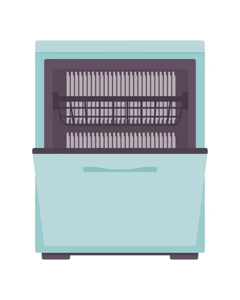 Πλυντήρια Πιάτων Ημι Επίπεδη Χρώμα Διανυσματικό Αντικείμενο Ενεργειακά Αποδοτική Συσκευή — Διανυσματικό Αρχείο