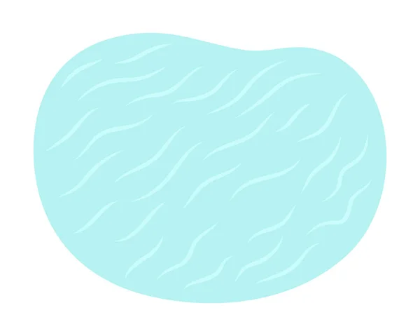 Illustration Spot Isolé Vectoriel Eau Piscine Vue Dessus Ondulation Turquoise — Image vectorielle