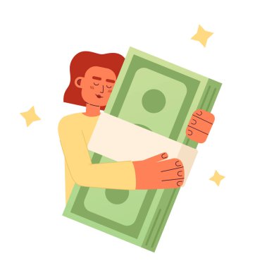 Home Düz Konsept Vektör Noktası Çizimi 'nde serbest çalışmaktan daha fazla para kazanmak. Web tasarımı için düzenlenebilir 2D çizgi film karakteri. Web sitesi, cep telefonu, dergi için bağımsız gelir yaratıcı fikir