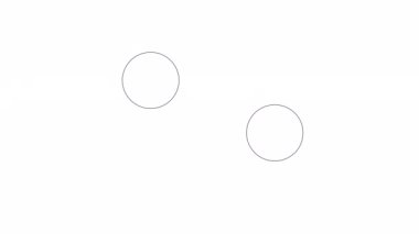 Animasyon mono sanal takım çalışması. Bağlantıda kalmak. Takım çalışması. 2D siyah beyaz karakterler 4K video görüntüleri alfa kanal şeffaflığı ile. Web tasarımı için ince çizgi sanat konsepti animasyonu