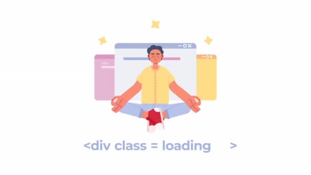 Chargeur Classe Div Animé Cours Programmation Classe Message Flash Vidéo — Video