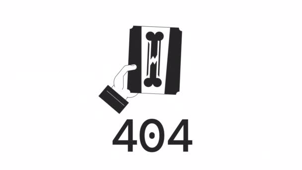 Медична Анімація Ray 404 Служба Радіографії Порожні Кадри Концепції Відео — стокове відео