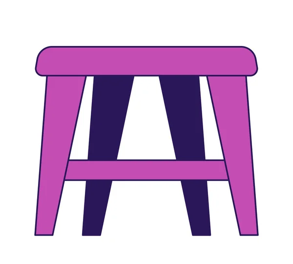 Stuhl Sitz Flache Vektor Cartoon Symbol Sitzmöbel Wohnkultur Leitartikel Illustration — Stockvektor