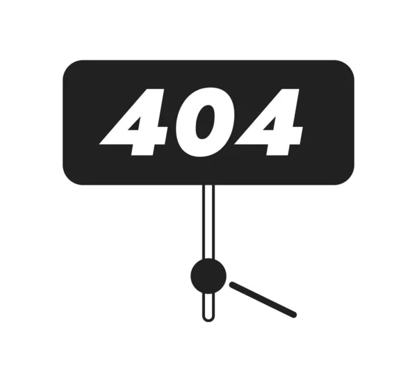 Holding 404 Error Sign Vector Empty State Illustration Editable Found — Stock Vector