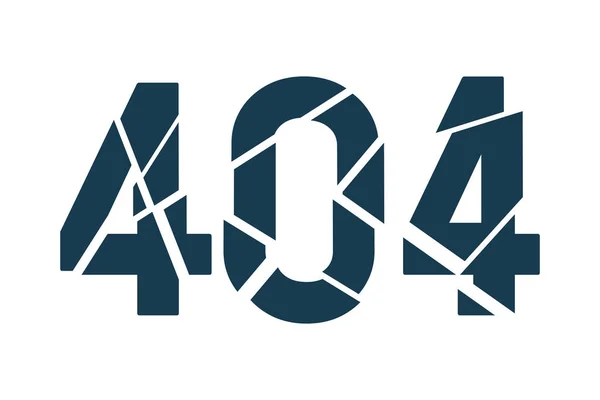 Soyut Koyu Cam Siyah Beyaz Hata 404 Flaş Mesaj Geometrik — Stok Vektör