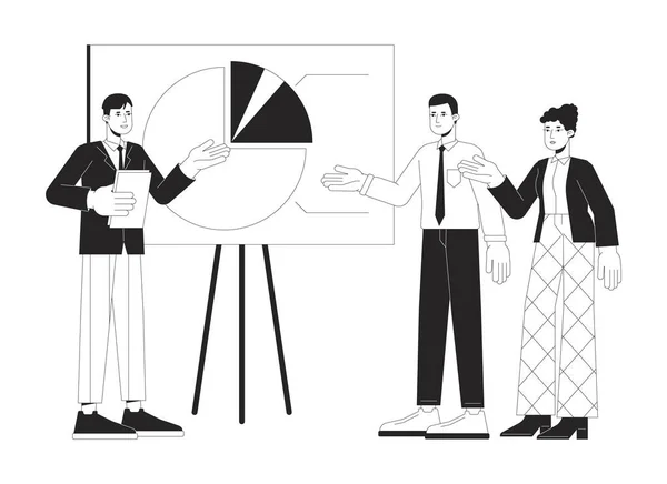 Brainstorming Group Concept Vector Spot Illustration Teaching Teammates Cartoon Flat — Stock Vector
