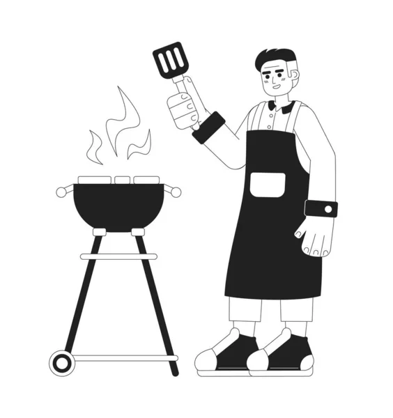 dad grilling clipart